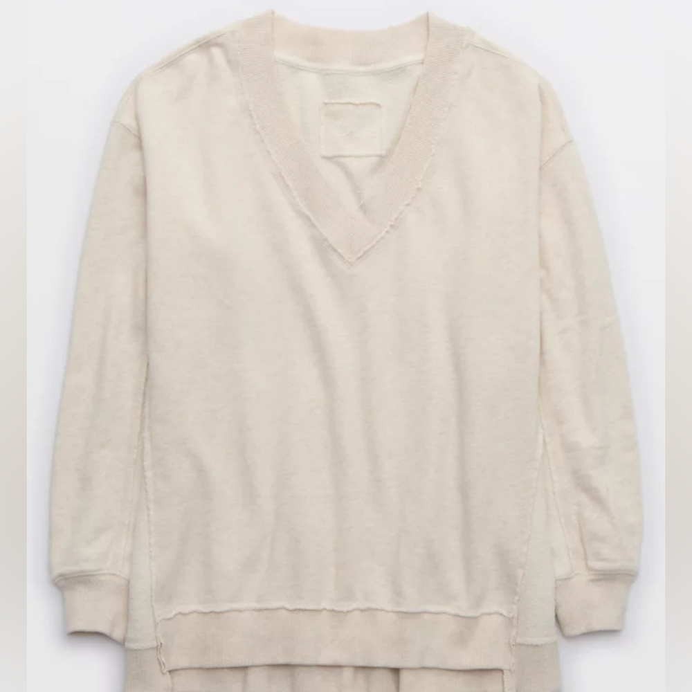 Aerie Vacay Every Day V Neck Sweatshirt